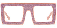 Square Pink Sparkle Frame