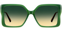 Square Green Sunglasses