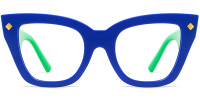 Cateye Blue Frame