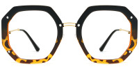 Geometric Black Tortoise Frame