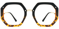 Geometric Black Tortoise Frame