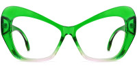 Cateye Green Pink Frame