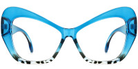 Cateye Blue Tortoise Frame