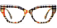 Cateye Brown Stripe Frame