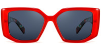 Geometric Red Sunglasses