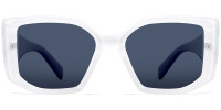 Geometric White Sunglasses