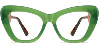 Cateye Green Tortoise Frame
