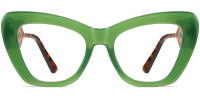 Cateye Green Tortoise Frame