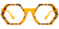 Geometric Tortoise Yellow Frame