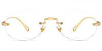 Rimless Gold Frame