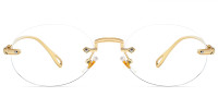 Rimless Gold Frame