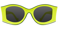 Geometric Green Sunglasses