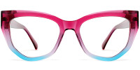 Cateye Pink&Blue Frame