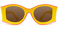 Geometric Yellow Sunglasses