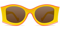 Geometric Yellow Sunglasses