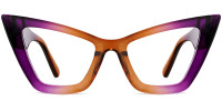 Cateye Purple&Brown Frame