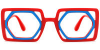 Rectangle Red&Blue Frame