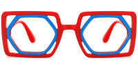 Rectangle Red&Blue Frame