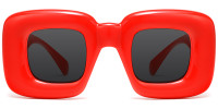 Square Red Sunglasses