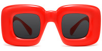 Square Red Sunglasses
