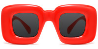 Square Red Sunglasses