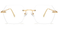 Rimless Gold Frame