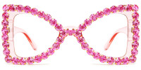 Butterfly Pink Rhinestone Frame