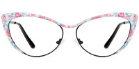 Cateye PinkFloral Frame