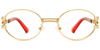 Oval Red Frame