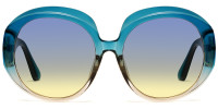 Round Blue Sunglasses