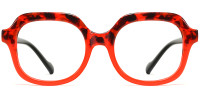 Round Red Tortoise Frame