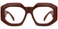 Geometric Red Frame
