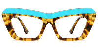 Cateye Blue Tortoise Frame