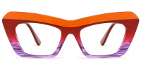 Cateye Red&Purple Frame