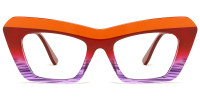 Cateye Red&Purple Frame