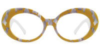 Oval Yellow Frame