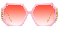 Geometric Pink Sunglasses