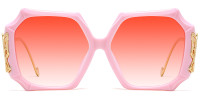 Geometric Pink Sunglasses