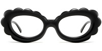 Oval Black Frame