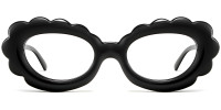 Oval Black Frame