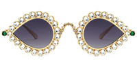 Oval Gold Sunglasses