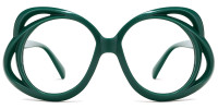 Oval Green Frame