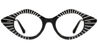 Cateye Black&White Frame