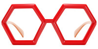 Geometric Red Frame
