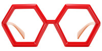 Geometric Red Frame