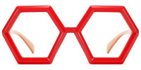 Geometric Red Frame