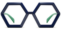 Geometric Blue Frame