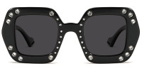Geometric Black Sunglasses