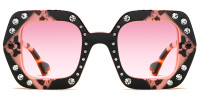 Geometric Pink Sunglasses