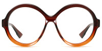 Round Brown Frame
